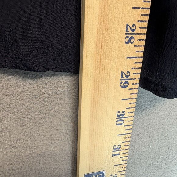 J Jill Size 3X Embroidered Floral Blouse Navy Long Sleeve Boho Peasant - Picture 8 of 8